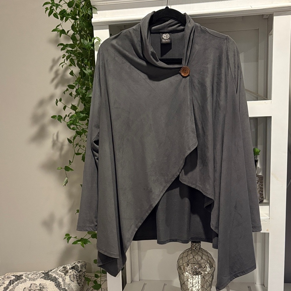 Bobeau Charcoal Cardigan